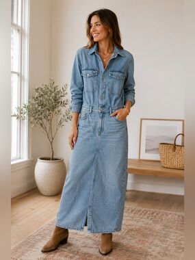 madewell tulip sleeve maxi dress MADEWELL Tulip Sleeve Maxi Dress In Tall Sunflowers Size 00